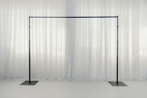 Black Adjustable Crossbar Pole 2.1m-3.6m
