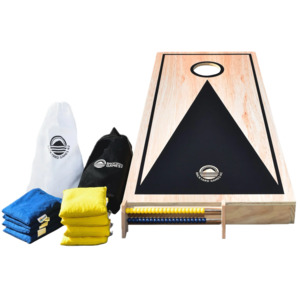 Deluxe Wood Cornhole Game Set