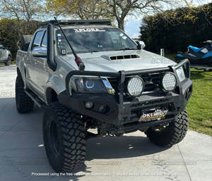 N70 Hilux 4" Short Entry Stainless Snorkel