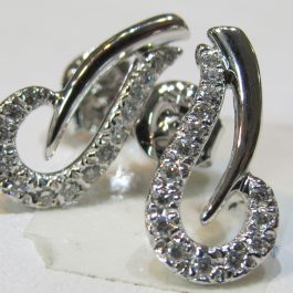 Products: Emerald and Diamond Studs set in 9ct Yellow gold