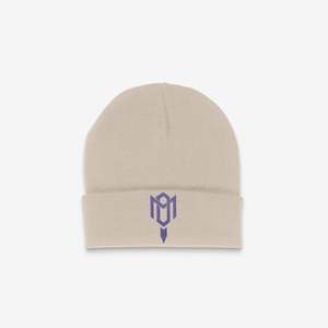 Caps: DMROZE 2.0 CUFF BEANIES (PURPLE EMBROIDERY)