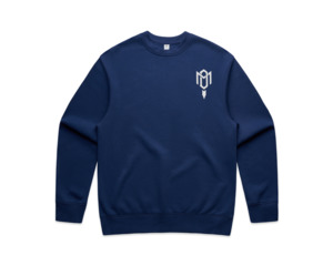 DMROZE 2.0 MEN'S DARK COLOURED EMBROIDERED CREW NECKS