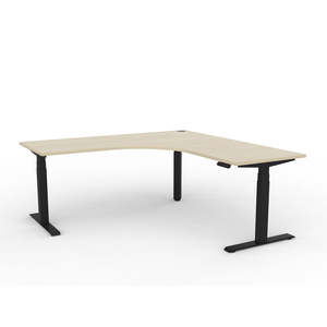 Sit Stand Desks And Workstations: KNIGHT GROUP Agile 3C Electric Standing Corner Desk 1800 x 1800