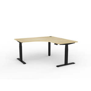 KNIGHT GROUP Agile 3C Electric Standing Corner Desk 1500 x 1500