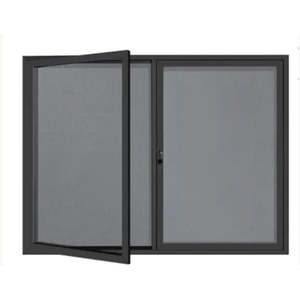 Lockable Notice Board 900 x 1800 - Hinged Door
