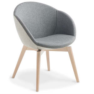 Visitor Hospitality Meeting Breakout Seating: EDEN Amelia Timber Base Chair