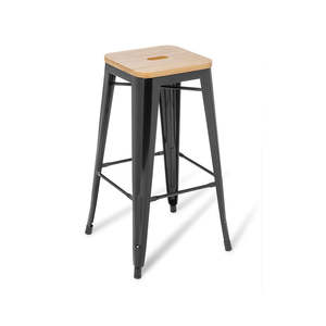 EDEN Industry Bar Stool - Timber Seat