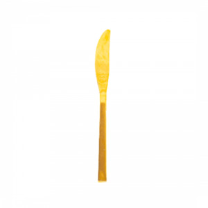 Product Hire: Gold Table Knife - Dobsons Marquee & Party Hire
