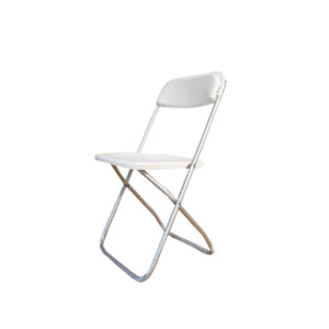 Chair - White Folding - Dobsons Marquee & Party Hire