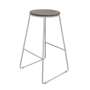 Products: White Metal Bar Stool