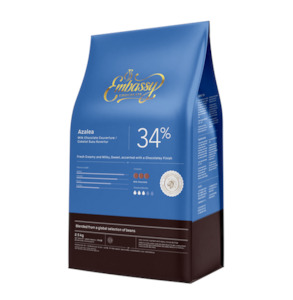 Products: Embassy Azalea Milk Couverture Chocolate 34% (4 x 2.5kg) Doea Dwipa