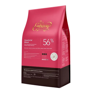 Products: EMBASSY Equatorial Blend Dark Couverture Chocolate 56% (4 x 2.5kg) Doea Dwipa Chocolate Supplier New Zealand