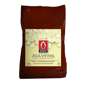 Products: Tulip Chocolatier White Compound Chocolate Buttons (4 x 2.5kg) Doea Dwipa Chocolate Supplier New Zealand