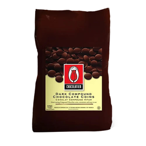 Products: Tulip Chocolatier Dark Compound Chocolate Buttons (4 x 2.5kg) Doea Dwipa Chocolate Supplier New Zealand