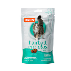 Cat Food: Hartz Hairball Treat Plus Chews