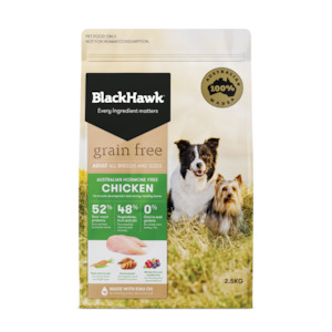 Black Hawk Dog Food: Black Hawk Dog Grain Free Chicken 2.5kg