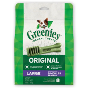 Greenies Original Large Natural Dental Care Dog Treats, 340g (8 Treats)