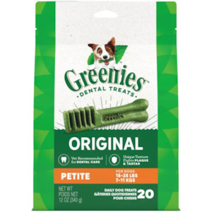 Greenies Original Petite Natural Dental Care Dog Treats, 340g (20 Treats)