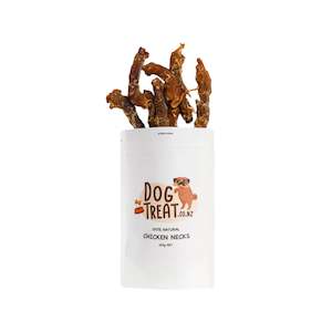 100 Natural Dried Dog Treats: Chicken Neck Dog Treats