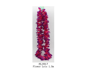 Flower Petal Leis 1.5m - Dark Pink+Purple - Dollar Mart And More