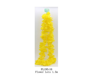 Flower Petal Leis 1.5m - Yellow - Dollar Mart And More