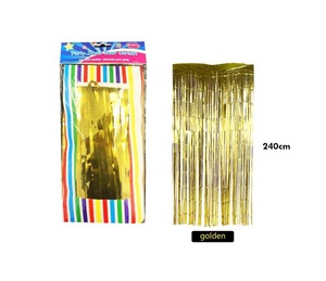 Products: Foil Door Curtain Tinsel Curtain 90x240cm - Gold - Dollar Mart $2 And More