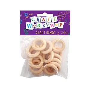 Shmick Natural Kraft Partyware: Craft Natural Rings 3cm 14pc