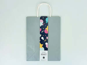 Shmick Natural Kraft Partyware: 2 pc Kraft Bag 25x33x12cm Silver