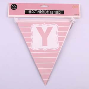Luxe Pink: Pink Happy Birthday bunting