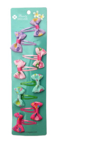 Hair Accessories: 8pc Kids Hair Clips Pastel Color