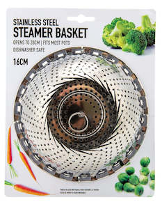Kitchenware: Steamer Basket Stainless Steel 16cm