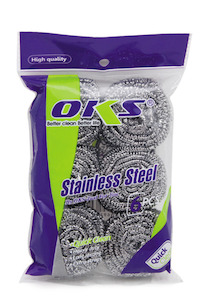 OKS STEEL SCOURER- 6PC