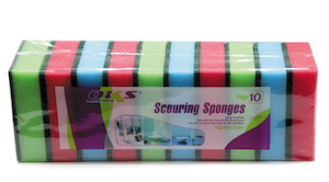 Cleaning: SPONGE SCOURER 10PC OKS