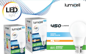Batteries And Electrical: LUMICELL LED BULB 9W SCREW