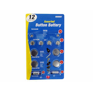 Batteries And Electrical: Button Battery Essential Pack 12pk Assorted