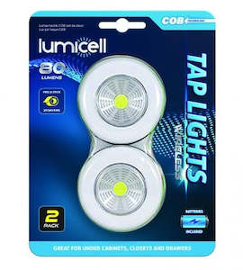 Batteries And Electrical: COB TAP LIGHT 2PK