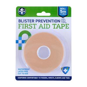 Waterproof First Aid & Blister Prevent Tape 5m x2.5cm PVC Foam