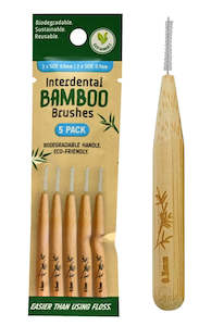 Personal Care: BAMBOO INTERDENTAL BRUSHES 5PK
