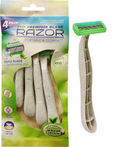 ECO RAZOR W/3 BLADES 4 PACK
