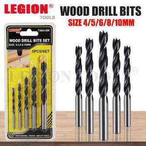 Drill Bits Wood 5pc/Set 4/5/6/8/10mm