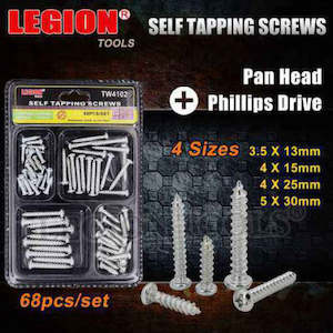 Hardware And Gardening: Screws Self Tapping 68pc