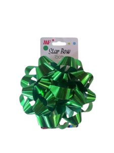 Gift Wrapping: Star Bow Green 15cm