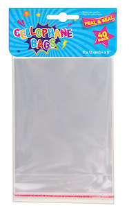 CELLOPHANE BAGS 11X13CM 40PK