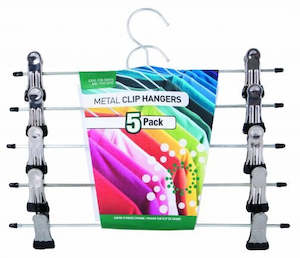 Laundry: METAL CLIP HANGER 5PK