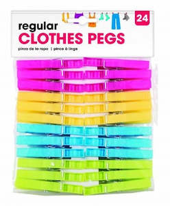 Laundry: PEGS PLASTIC STANDARD 24PK