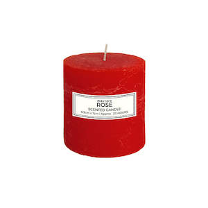 Rustic Rose Scented Candle 6.3x7cm Red