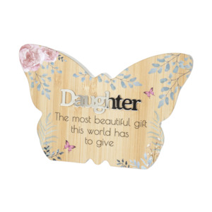 Spring Butterfly Plaque Daughter