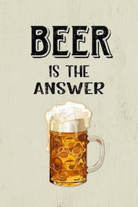 Wall Art on MDF Beer 40x60cm