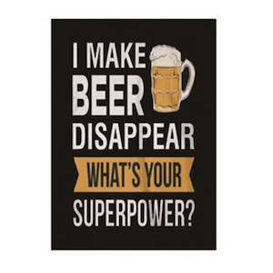 Plaques: Superpower Raised Metal Wall Art