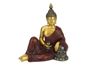 Fantasy: 22cm Rulai Buddha Rest Gold/Red